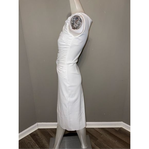 Chiara Boni La Petite Robe Audrine Sleeveless Keyhole Dress with Ruched Bodice - Picture 9 of 11